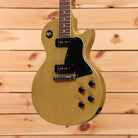 Gibson Les Paul Special TV Yellow electric guitar with P90 pickups and black pickguard
