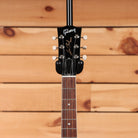 Gibson Les Paul Special electric guitar TV Yellow headstock detail with rosewood fretboard and cream tuner buttons