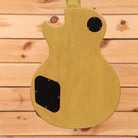 Gibson Les Paul Special electric guitar TV Yellow back view with mahogany body and black control covers