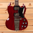 Gibson SG Standard 61 Maestro Vibrola electric guitar Vintage Cherry with dual humbuckers