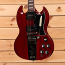 Gibson SG Standard 61 Maestro Vibrola electric guitar Vintage Cherry with dual humbuckers