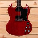 Gibson SG Special vintage cherry electric guitar with dual humbuckers and black pickguard