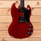 Gibson SG Special electric guitar Vintage Cherry with black pickguard and dual humbuckers