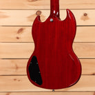 Gibson SG Special vintage cherry electric guitar with black pickguard and dual humbuckers