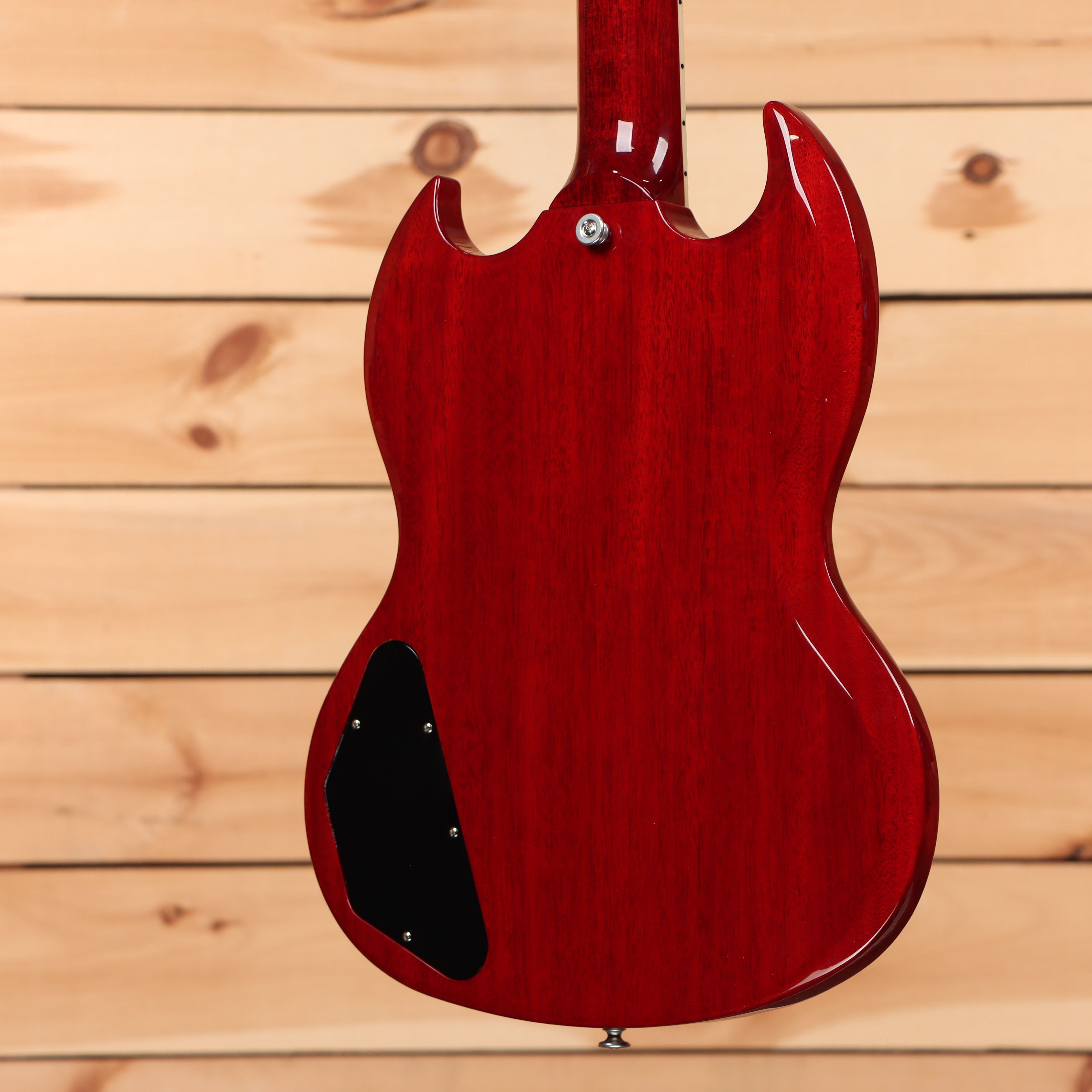 Gibson SG Special vintage cherry electric guitar with black pickguard and dual humbuckers