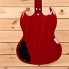 Gibson SG Special vintage cherry electric guitar with dual humbuckers and semi-hollow body design