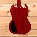Gibson SG Special vintage cherry electric guitar with black pickguard and dual humbuckers