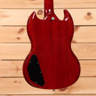Gibson SG Special vintage cherry electric guitar with black pickguard and dual humbuckers