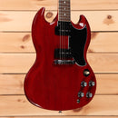Gibson SG Special electric guitar Vintage Cherry with black pickguard and dual humbuckers