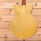 Gibson ES-335 semi-hollow body electric guitar Figured Antique Natural with white binding
