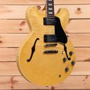 Gibson ES-335 semi-hollow electric guitar Antique Natural with dual humbuckers and f-holes