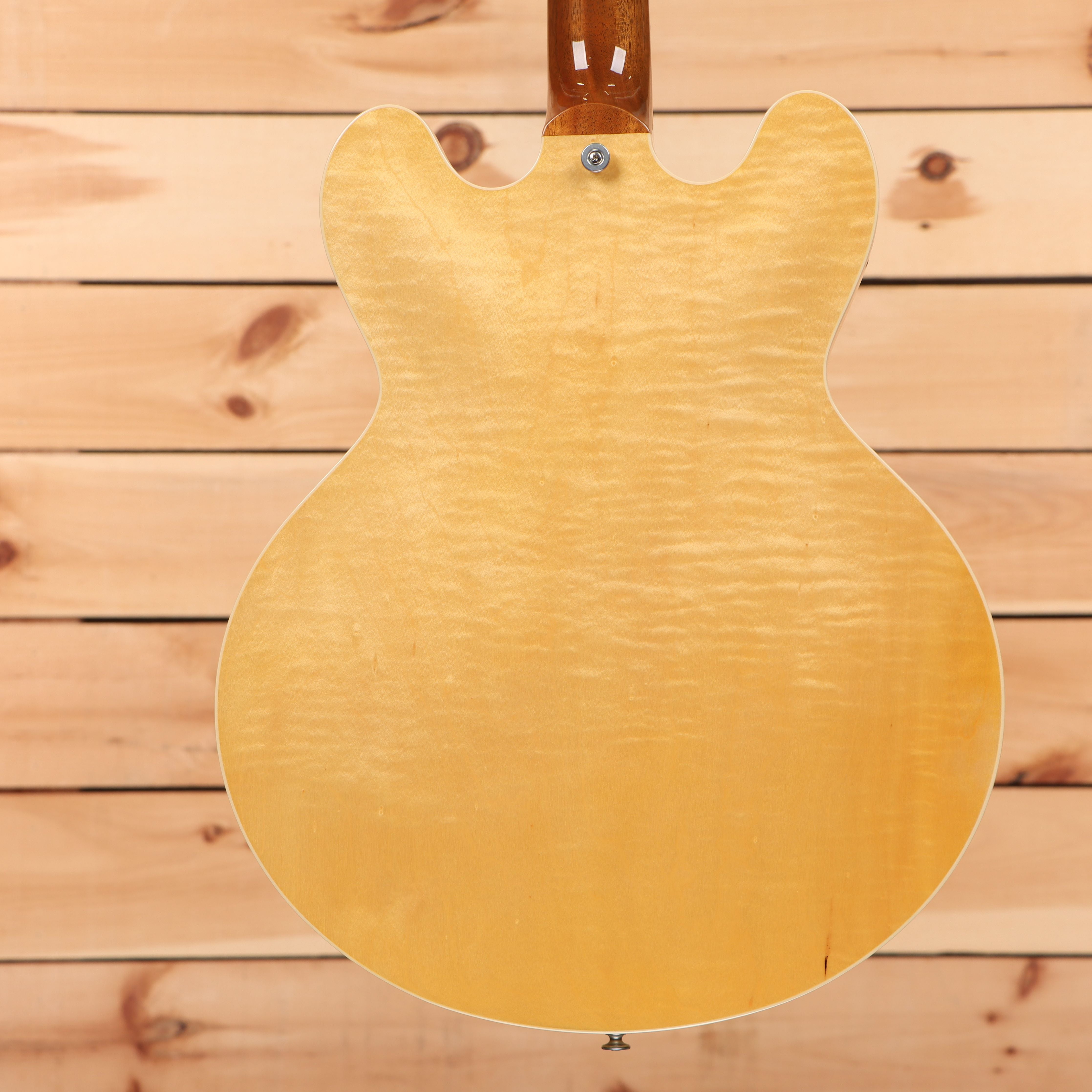 Gibson ES-335 semi-hollow electric guitar Figured Antique Natural with figured maple top