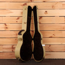 Pre-owned Boucher SG51MV acoustic guitar natural finish with gold hardware and black interior case lining