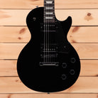 Gibson Les Paul Studio Ebony electric guitar with dual humbuckers and semi-hollow body