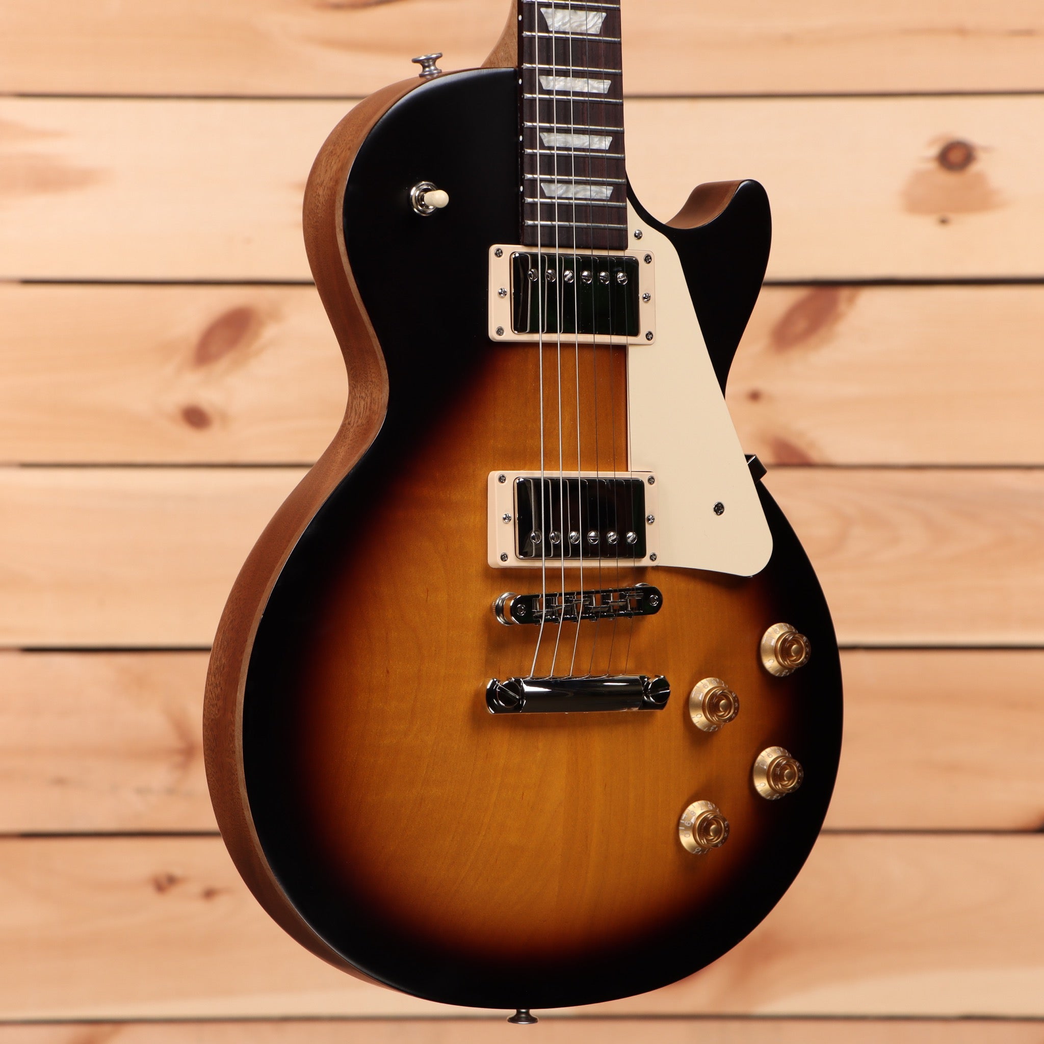overskydende nakke farve Gibson Les Paul Tribute Satin - Tobacco Burst – Righteous Guitars