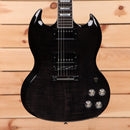 Gibson SG Modern electric guitar trans black fade with dual humbucker pickups