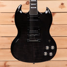 Gibson SG Modern electric guitar trans black fade with dual humbucker pickups