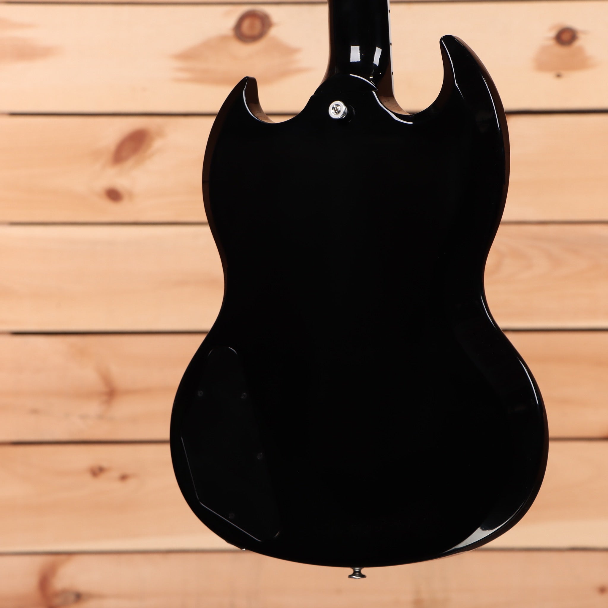 Gibson SG Modern electric guitar Trans Black Fade with dual humbuckers and pointed horns