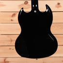 Gibson SG Modern electric guitar Trans Black Fade with dual humbuckers and pointed horns