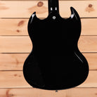 Gibson SG Modern electric guitar Trans Black Fade with dual humbuckers and pointed horns
