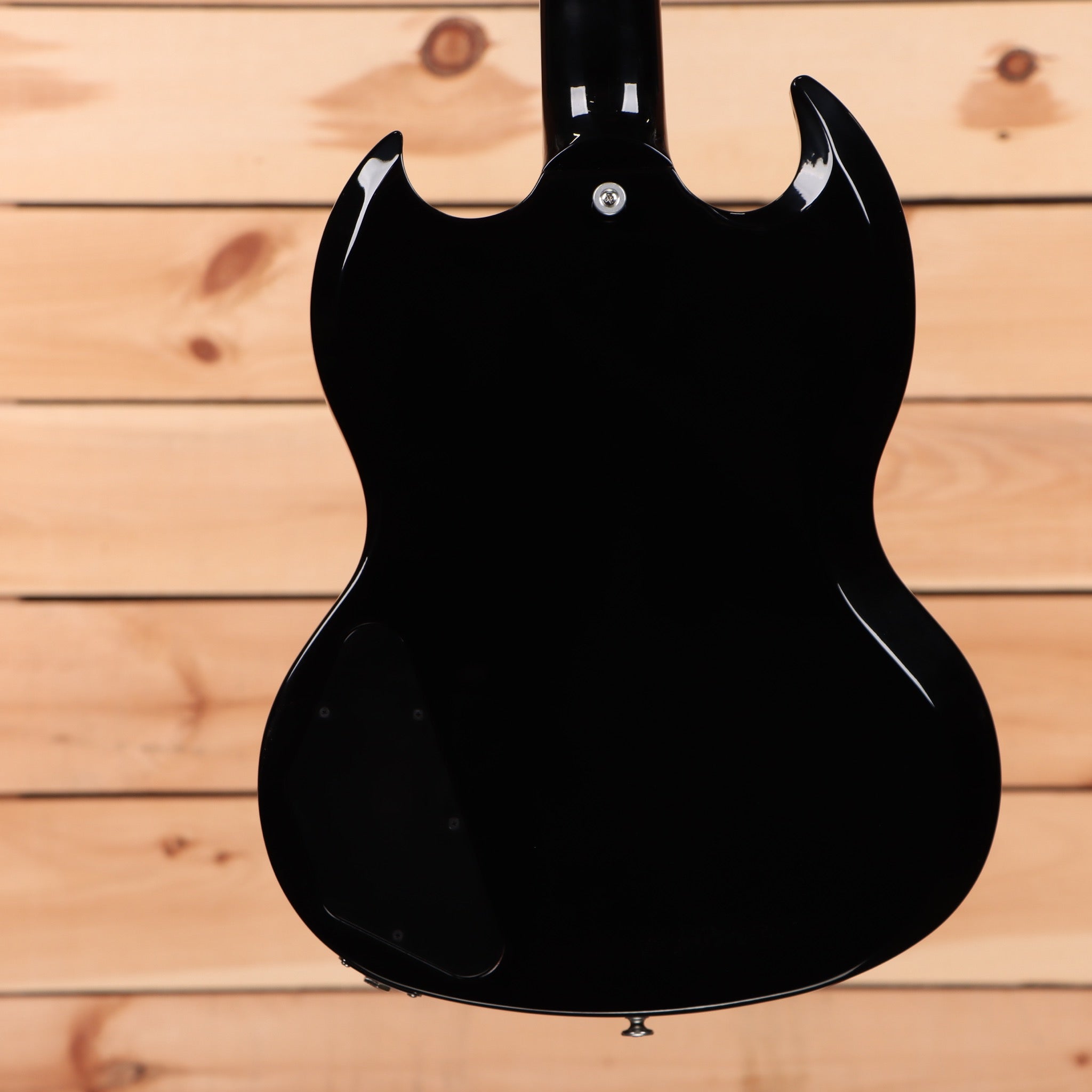 Gibson SG Modern electric guitar Trans Black Fade with dual humbuckers and pointed horns