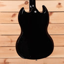 Gibson SG Modern electric guitar Trans Black Fade with dual humbuckers and pointed horns