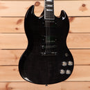 Gibson SG Modern electric guitar Trans Black Fade with dual humbucker pickups