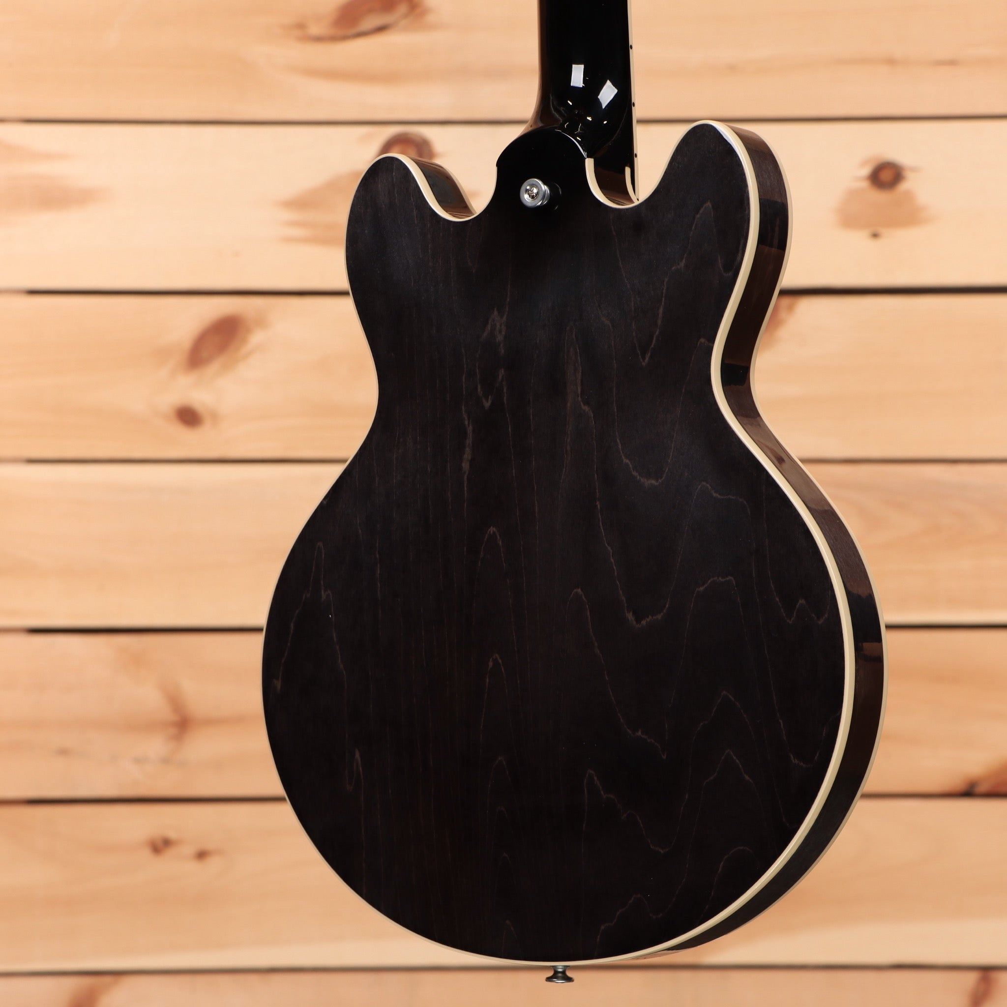 Gibson ES-339 semi-hollow electric guitar Transparent Ebony with white binding and f-holes