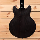 Gibson ES-339 semi-hollow body electric guitar Transparent Ebony with f-holes and maple neck