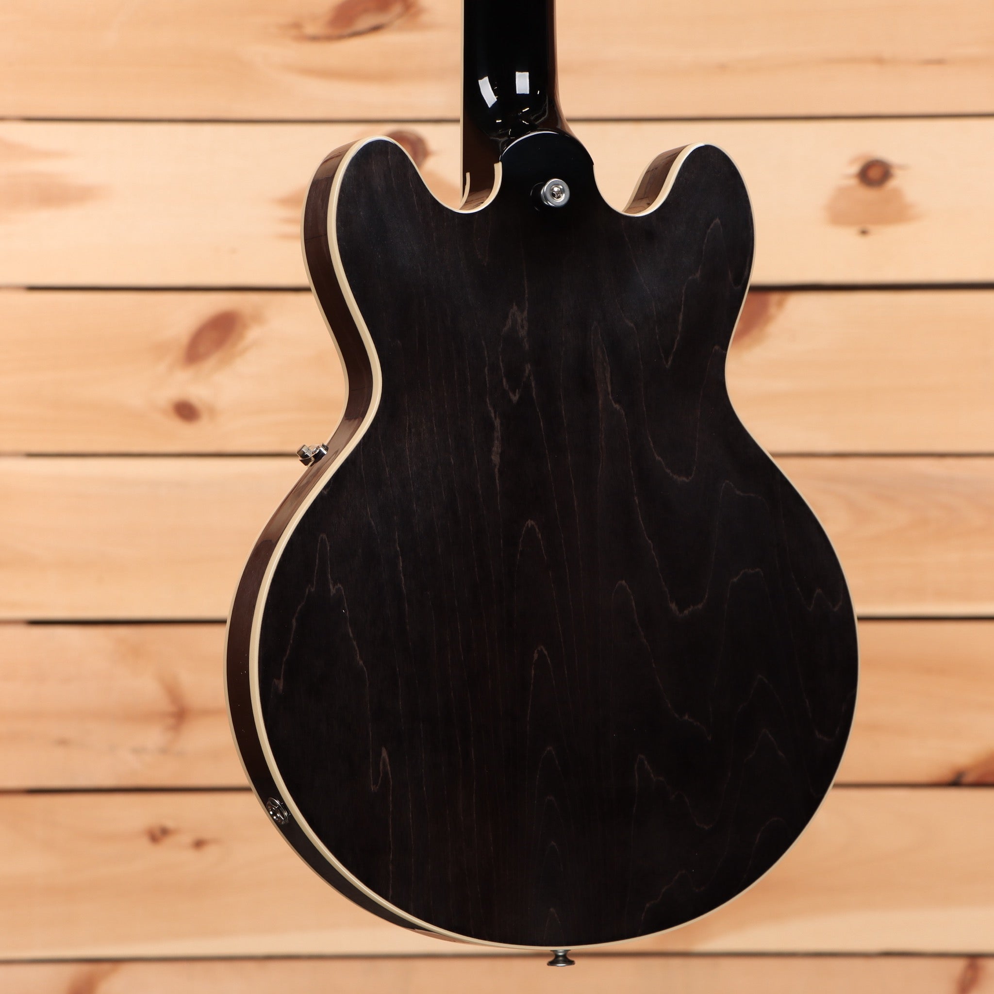 Gibson ES-339 semi-hollow electric guitar Transparent Ebony with cream binding and f-holes