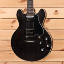Gibson ES-339 semi-hollow electric guitar Transparent Ebony with dual humbuckers and maple binding