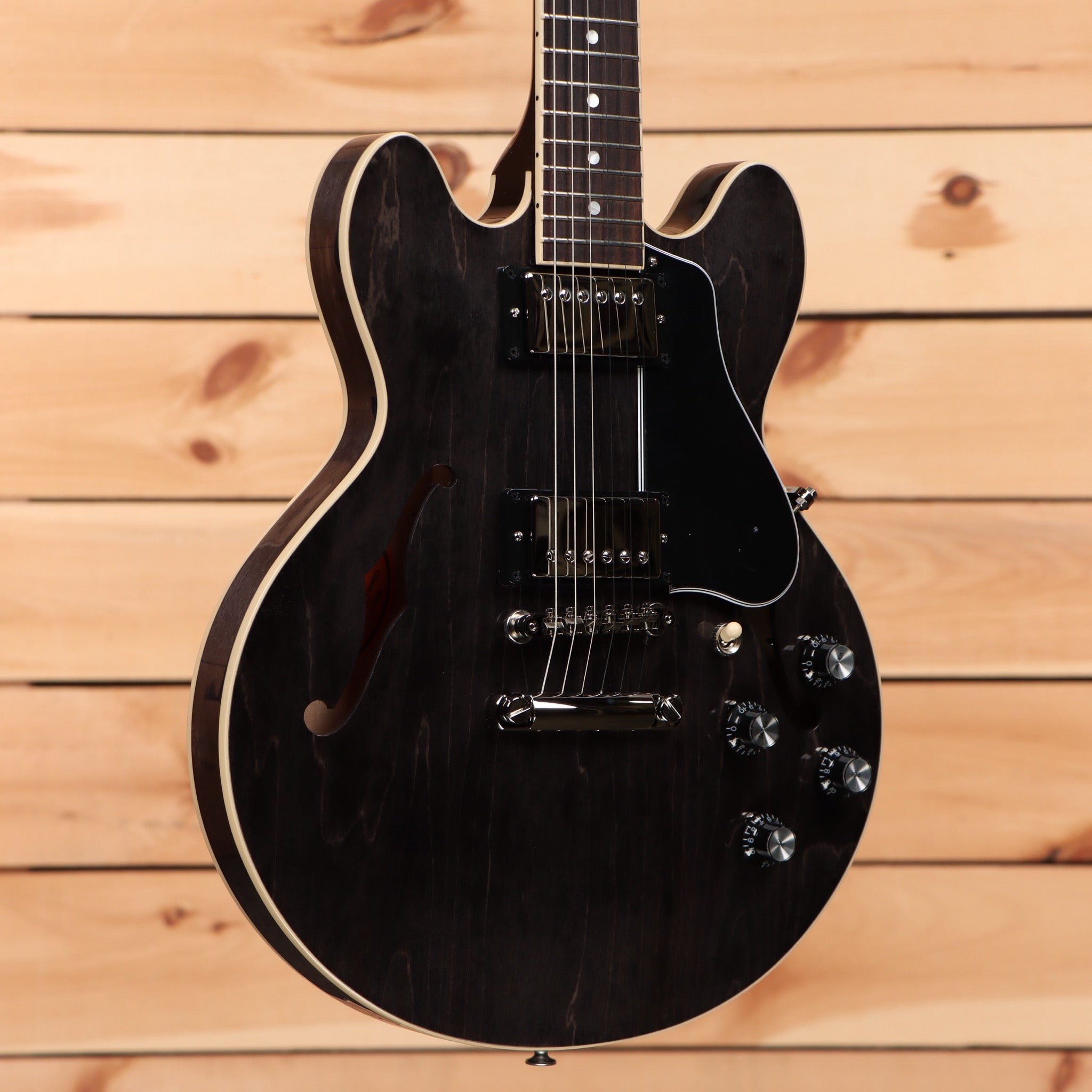 Gibson ES-339 semi-hollow electric guitar Transparent Ebony with dual humbuckers and f-hole