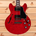 Gibson ES-339 semi-hollow electric guitar Figured 60s Cherry with dual humbuckers and f-holes