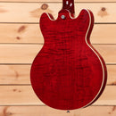 Gibson ES-339 semi-hollow electric guitar 60s Cherry with cream binding and figured maple top