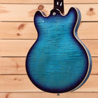 Gibson ES-339 semi-hollow electric guitar Blueberry Burst with figured maple top and cream binding
