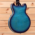 Gibson ES-339 semi-hollow electric guitar Figured Blueberry Burst with maple binding and f-holes