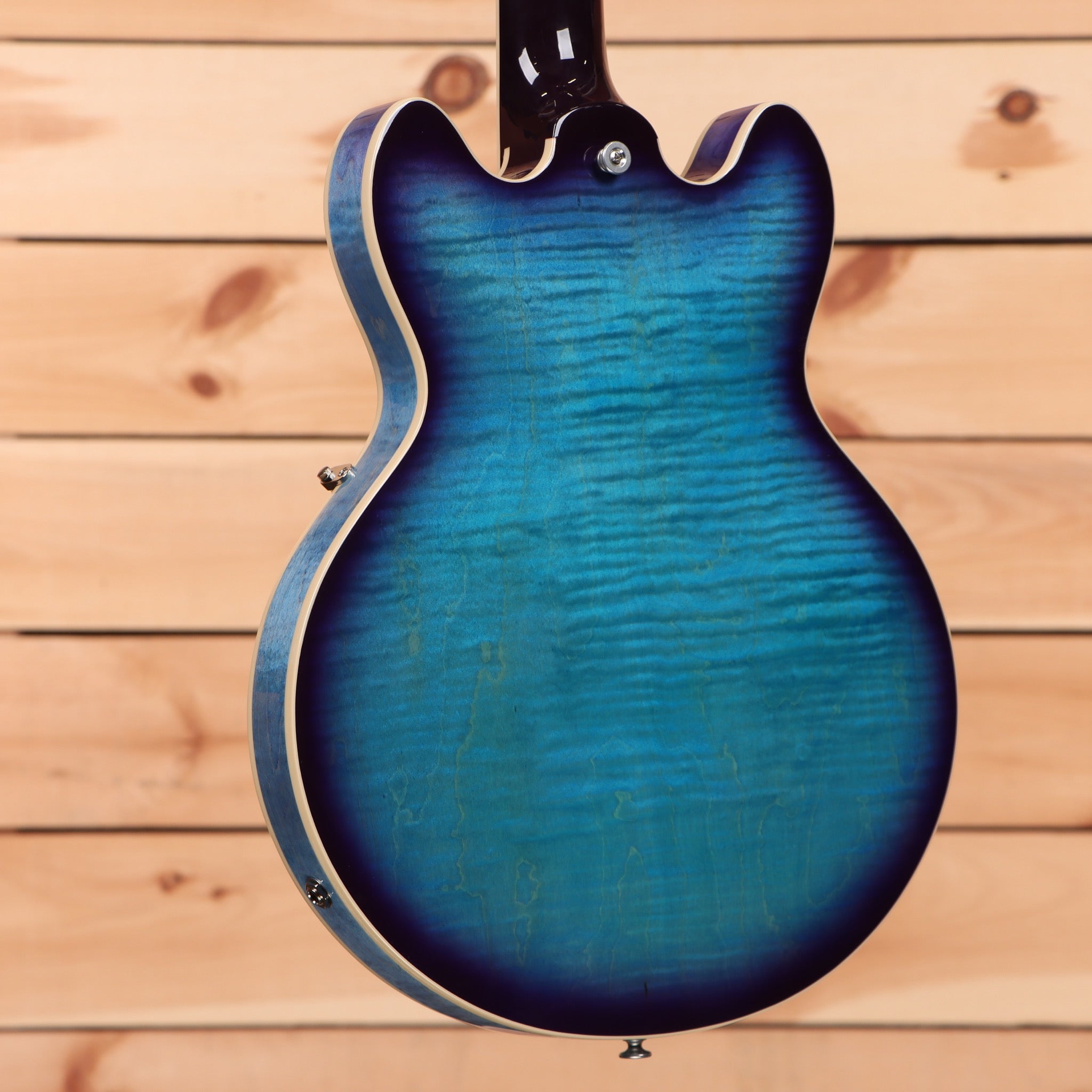 Gibson ES-339 semi-hollow electric guitar Figured Blueberry Burst with maple binding and f-holes