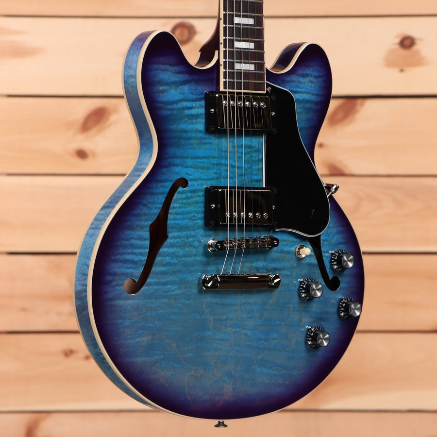 Gibson ES-339 semi-hollow electric guitar Figured Blueberry Burst with dual humbuckers and f-holes