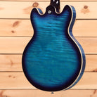 Gibson ES-339 semi-hollow electric guitar Blueberry Burst with cream binding and figured maple top
