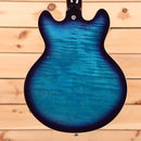 Gibson ES339 semi-hollow electric guitar Blueberry Burst with figured maple top and dual humbuckers