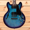 Gibson ES-339 semi-hollow electric guitar Blueberry Burst with dual f-holes and humbucker pickups