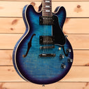 Gibson ES-339 semi-hollow electric guitar Blueberry Burst with dual humbuckers and f-holes