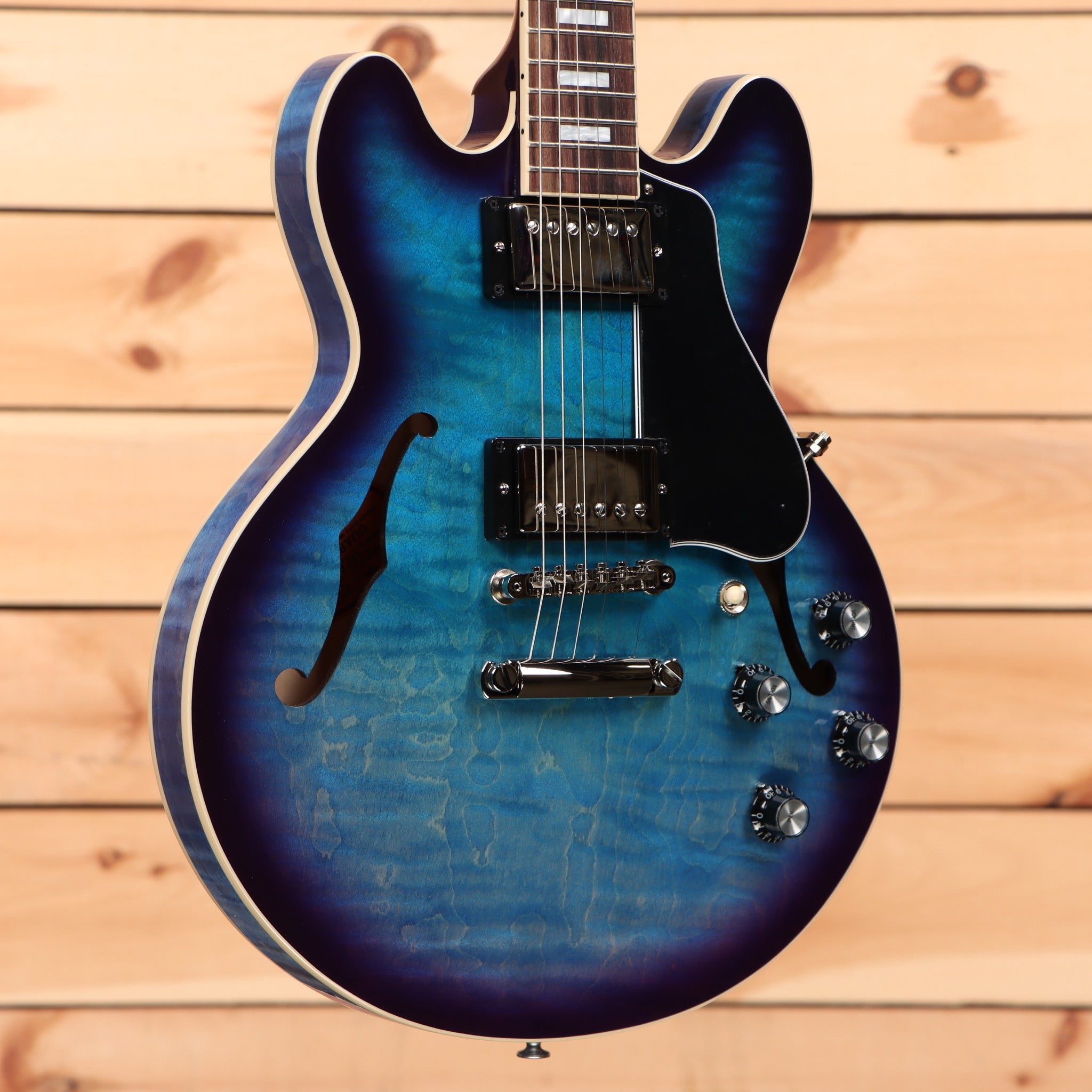 Gibson ES-339 semi-hollow electric guitar Blueberry Burst with dual humbuckers and f-holes