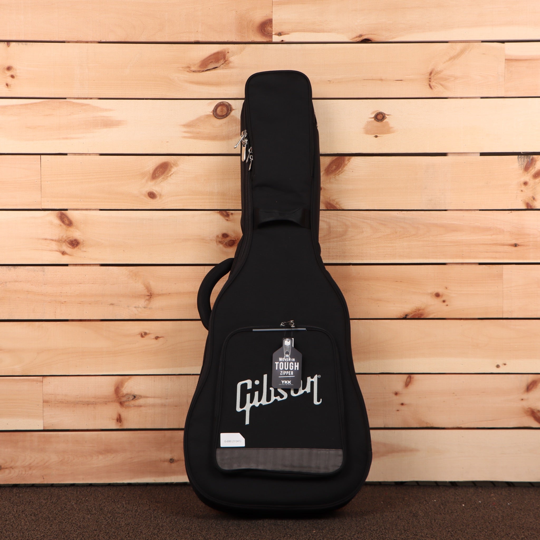 Gibson G-Bird natural electric guitar with tough zipper gig bag protection