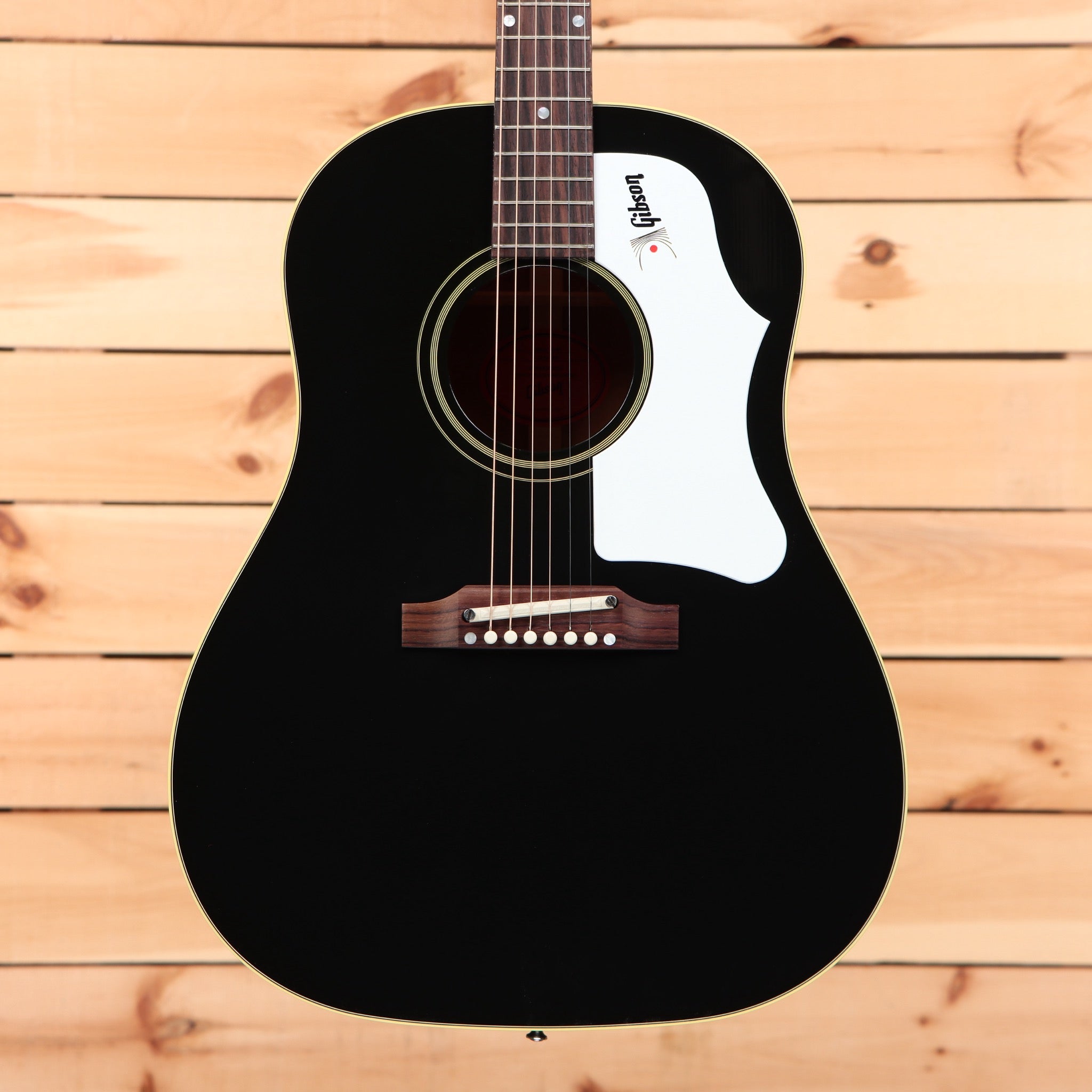 Gibson 60s J-45 Original acoustic guitar ebony finish with white pickguard