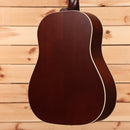 Gibson J45 50s acoustic guitar faded sunburst dreadnought with white binding