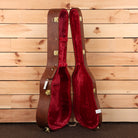 Gibson J45 50s acoustic guitar faded sunburst finish with burgundy velvet-lined hardshell case