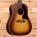 Gibson J45 50s acoustic guitar faded sunburst finish with cream binding