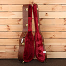 Gibson Hummingbird Original Heritage Cherry Sunburst acoustic guitar with brown leather case and red velvet lining