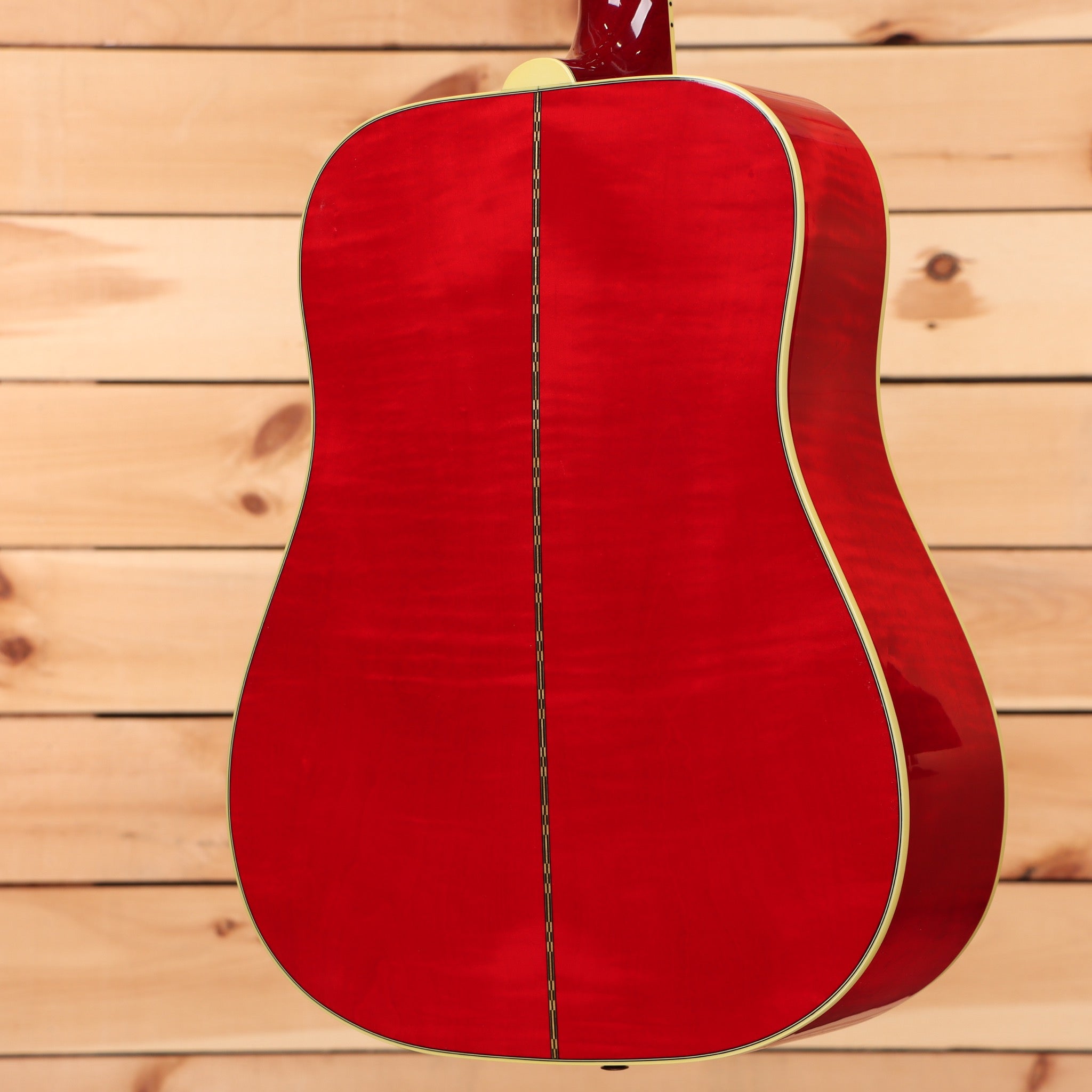 Gibson Dove Original dreadnought acoustic guitar antique natural with red back and cream binding
